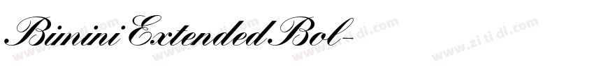Bimini Extended Bol字体转换